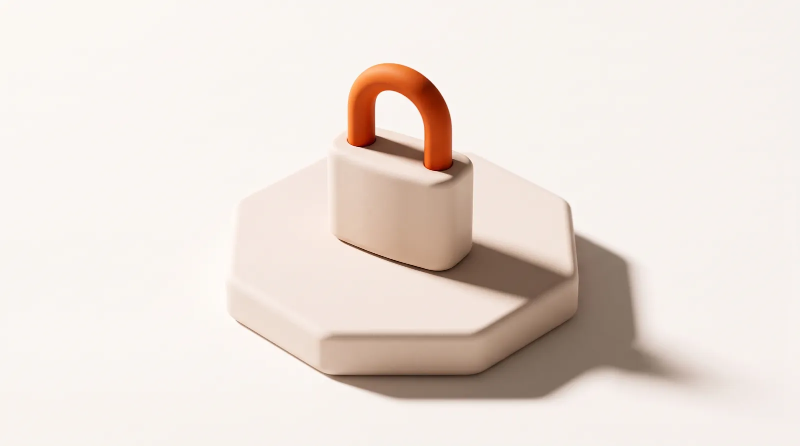 A padlock on the Sum Vivas plinth